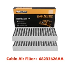 55111302AA Cabin Air Filter FIT 2011-2018 Jeep Wrangler 3.8L V6 3.6L