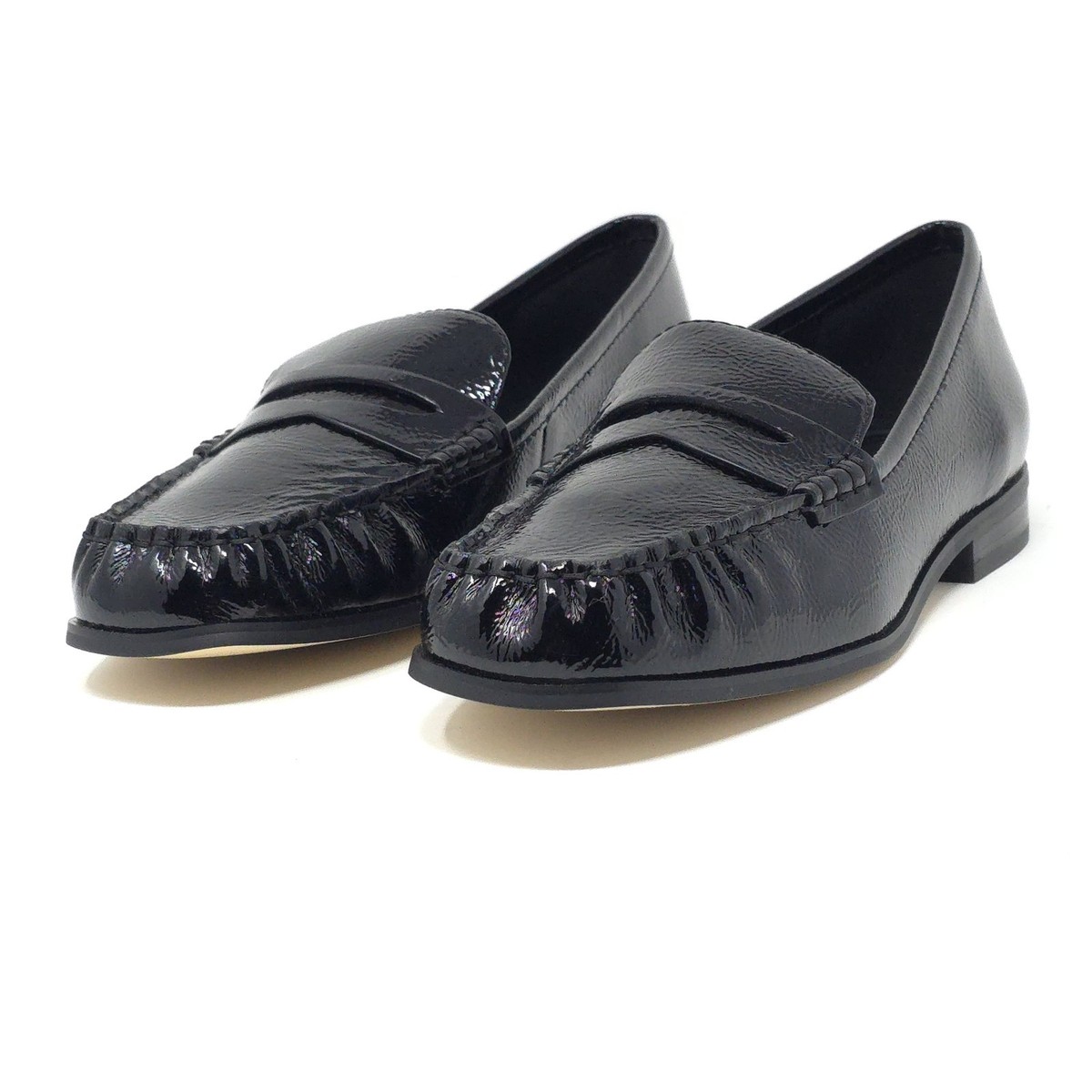 New Michael Kors Carlson Black Leather Loafers Women