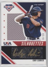 2020 Panini USA Baseball Stars & Stripes Black Gold 36/39 Cody Schrier Auto h3a