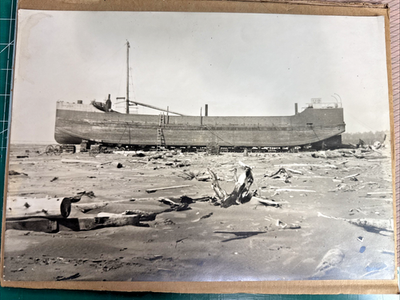 #ad #ad GREAT LAKES LUMBER SHIP FREIGHTER H.C. ACKLEY? PHOTO 14 X 10 $45.00