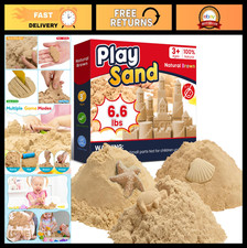 Natural Brown Play Sand 6.6lbs - Kids Sensory Molding  Shaping Fun
