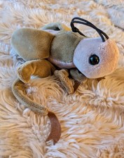 K M Velvety-Plush Cricket w/Sound Stuffed Animal 2006 Realistic 7"L x 5"H
