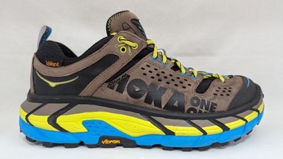 HOKA ONE ONE Tor Ultra Low WP Hiking Shoes Black/Cyan 1009650 GCY Mens US 8 EUC*