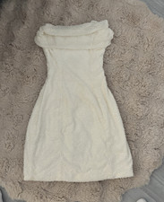 Oh Polly Damen Minikleid kurz Samt schulterfr...