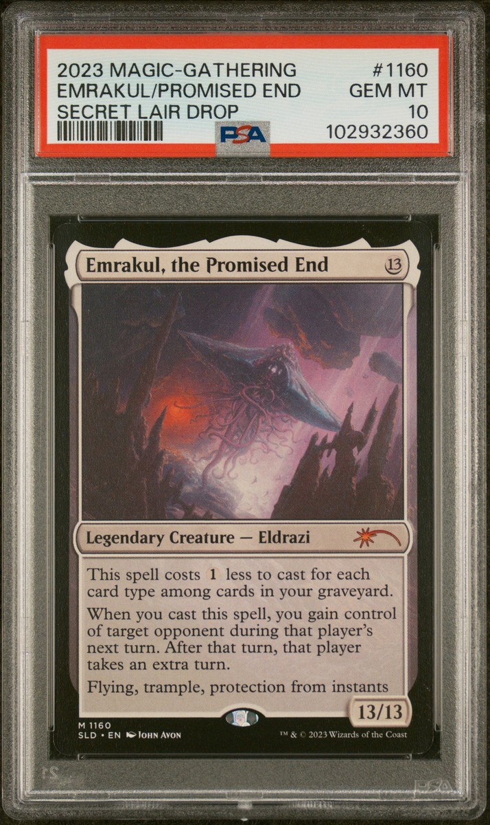 2023 MTG SECRET LAIR DROP #1160 EMRAKUL, THE PROMISED END PSA 10