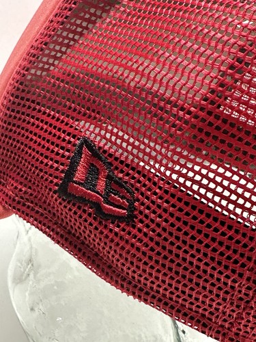 Men's San Francisco 49ers New Era Scarlet A-Frame 9FIFTY Snapback Trucker Hat - Picture 5 of 9