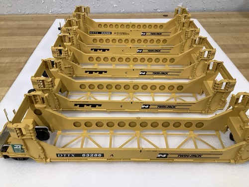 Juego de 5 unidades Pecos River Brass 4563 escala O Gunderson doble pila con mamparos | Condition: Used