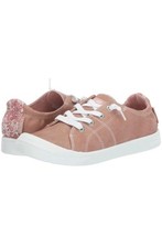 Roxy Youth's Girl's Bayshore Pink Slip-on Sneakers School Shoes Floral Back Sz 4