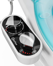 Bidet Attachment for Toilet Seat - Non-Electric with Self Cleaning Nozzles, Leak