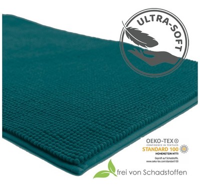 Heimtexland® - Tappetino Da Bagno In Ciniglia Molto Soffice, Assorbente, Certificazione Ökotex, Modello 771, Colore: écru, 45 X 50 Cm / 50 X 80 Cm - Foto 6