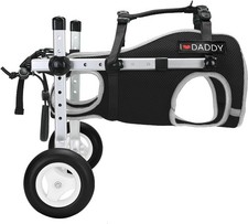 Dog Wheelchair for Back Legs Adjustable Lightweight Aluminum Profile, XS-S - NEW