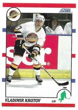 VLADIMIR KRUTOV 1990-91 SCORE ROOKIE CARD NEAR MINT CONDITION. rookie card picture