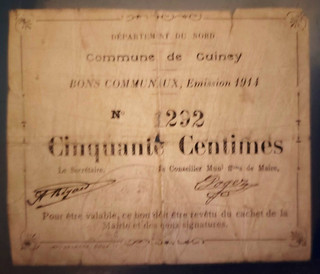 CUINEY (NORD 59) 50 Cmes 1914 Pas référencé sur le Pirot