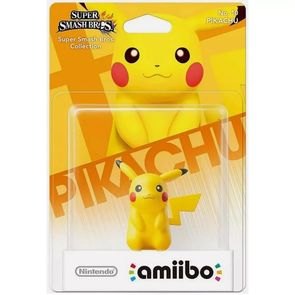 Pikachu Amiibo Figure Nintendo Super Smash Bros. Series Switch, 3DS, Wii U New