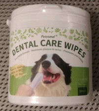 Dental Care Wipes for Dogs Cats, 50 Ct., Supports Healthy Teeth Gums