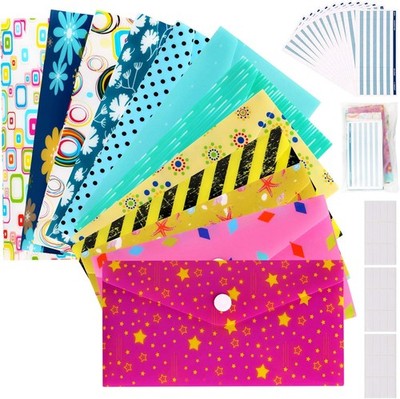 ABC life Cash Envelopes Plastic for Budget 12 Pack, Expense 