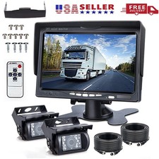7'' Backup Camera and Monitor Kit System Back Parking Night Vision For Truck RV