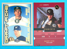 BARRY ZITO 2000 TOPPS DRAFT PICKS #451 & 2000 JUST 2K DEBUTS