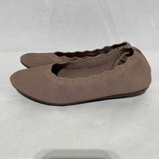 Skechers Cleo 2.0 Love Spell Flats Women Stretch Fit Scalloped Mocha Brown 8