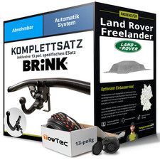 Für LAND ROVER Freelander 2 L359 Anhängerkupplung abnehmbar +eSatz 13pol 12- AHK