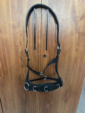 Sidepull Bridle With Leather Cavsion style Noseband