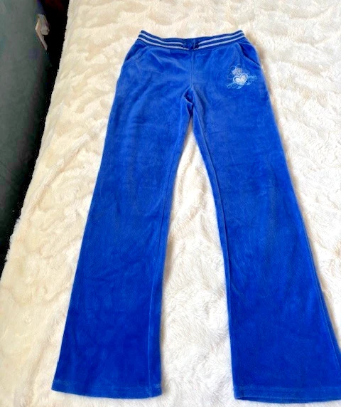 Children's Place Blue Soft Velour Comfy Cozy Jogger Pants Girls Size 10 EUC
