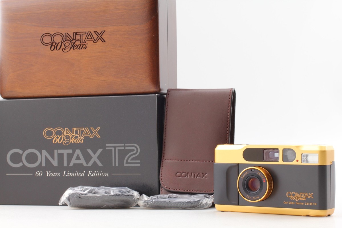 Unused in Box] Contax T2 Gold 60th Anniversary Limited Film Camera
