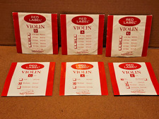 Bulk 6-packs Super Sensitive Red Label Violin Set 4/4 Medium String - Mix