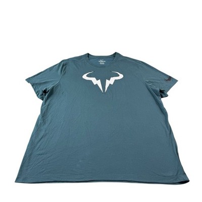 Rafael Rafa Nadal Logo Nike Court Dri-Fit Men's Tennis Green T