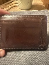 brown wallet men RFID Protected