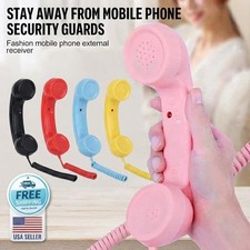 Retro Telephone Handset for Smartphone Cell Phone Wired Phone Receiver C-Type