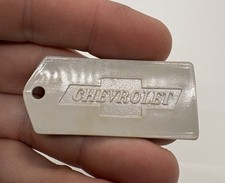 Vintage CHEVROLET Bowtie Key Ring, Klem Chevy Plastic Keychain no ring / chain