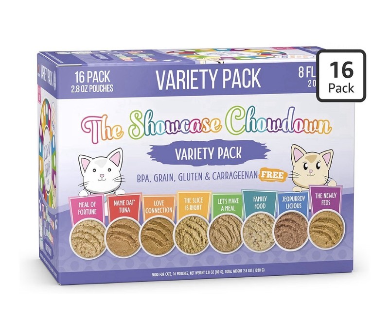 Weruva Slide N' Serve Pate The Showcase Chowdown Variety Pack - 16 Pack