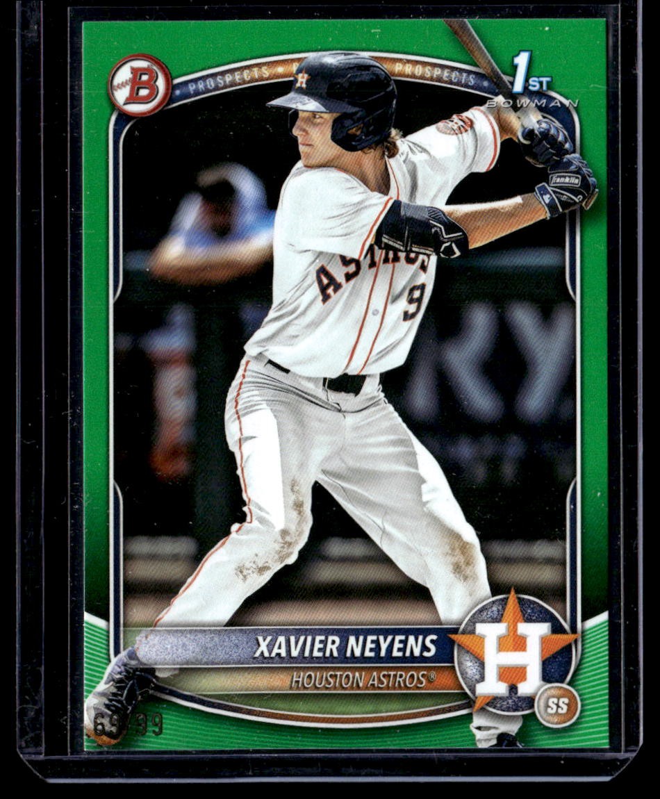 2025 Bowman Draft #BD-2 Xavier Neyens Green Border /99