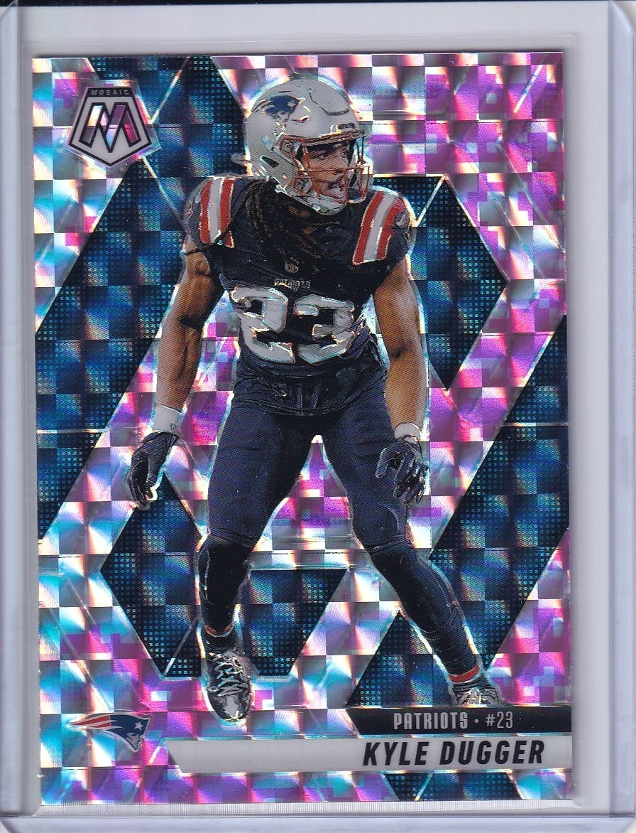 2025 Panini Mosaic #49 Kyle Dugger Mosaic Camo Pink