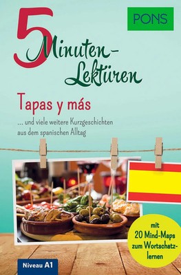 PONS 5-Minuten-Lektüren Spanisch A1 - Tapas y más | Taschenbuch | 128 S. | 2019