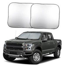 EcoNour 2-Piece Truck Sun Shade for Windshield, Truck Sun Protector Large