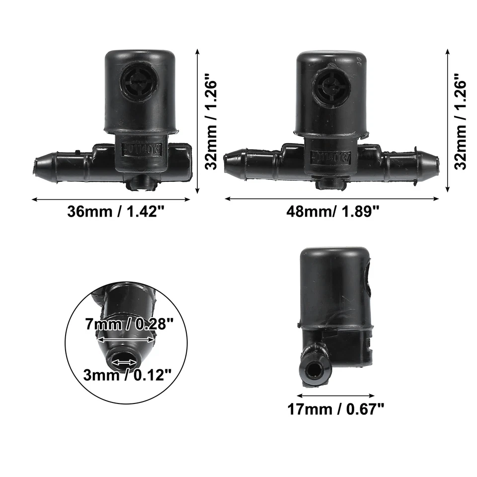 2 pcs No.12782508 Avant Pare-brise Lave-glace Buses pour Buick Regal - Immagine 3 di 4