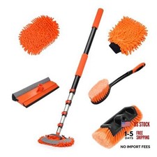 Car Wash Brush with Long Handle, RV Wash Brush with Soft Chenille 12FT