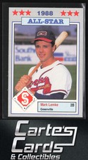 Mark Lemke 1988 Jennings Southern League All-Stars #15 Greenville Braves