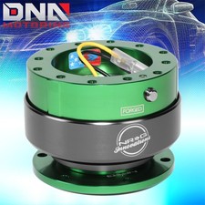 Nrg Gen 2.0 Steering Wheel Quick Release Green Body Titanium Ring Srk-200gn-ti