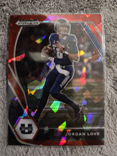 Panini Prizm Draft Picks Red Ice Prizm Jordan Love #33 Utah State 2021