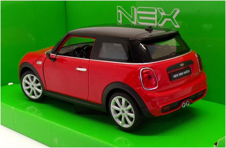 Coche Modelo Welly Escala 1/24 24058W - Nuevo Mini Escotilla - Rojo Foto 2 de 4