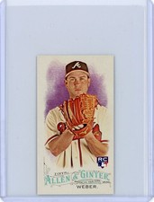 2016 Topps Allen & Ginter RYAN WEBER Rookie Mini Brooklyn Back /25 - Braves