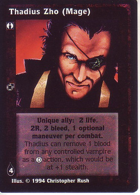 5 x Thadius Zho (Mage) VTES CCG Jyhad