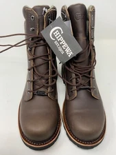Chippewa Bolville 8" Waterproof Steele Toe Boots Size 8.5D New Free Ship