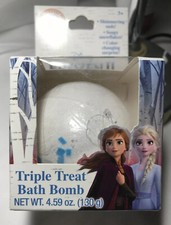 Disney Frozen II Triple Treat Bath Bomb Shimmering suds Elsa Anna Color Change.