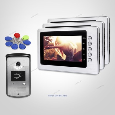 7inch Wired Video Door Entry Phone Call System with Mute Mode for Home Security