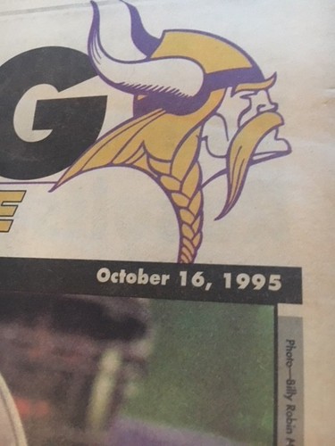 1995 NFL MINNESOTA VIKINGS UPDATE BY BOB LURTSEMA NEWSPAPER - Picture 5 of 6