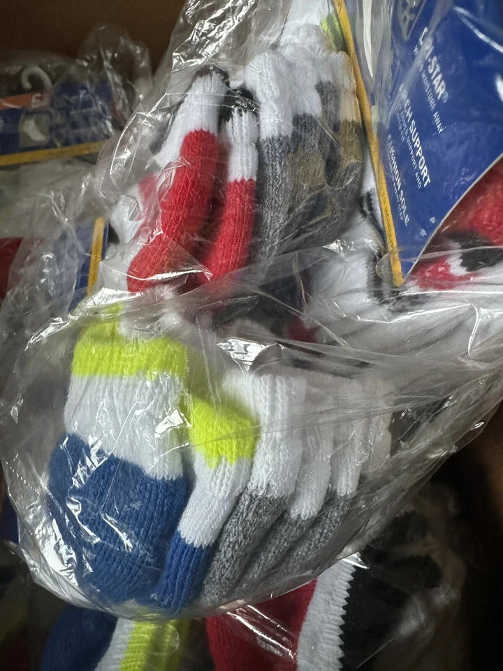 Estuche de 144 quilates de calcetines para niños No Show Starter paquete de 6 zapatos M talla 10 - 2 1/2 Foto 3 de 4
